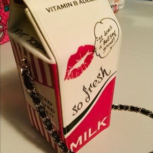 Betsy Johnson Milk Carton Crossbody Bag